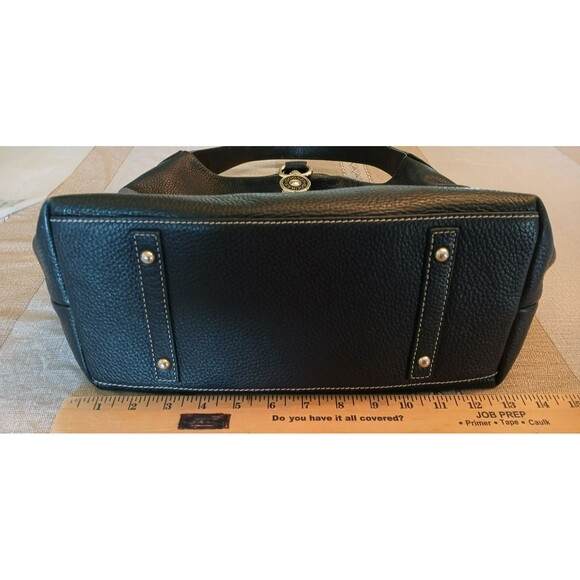 Dooney & Bourke Black Pebble Grain Leather Hobo Logo Lock Shoulder Bag & Wallet - Picture 13 of 16